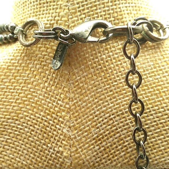 Treska Tribal Double Strand Beaded Necklace Earth Tones Signed - Picture 4 of 16